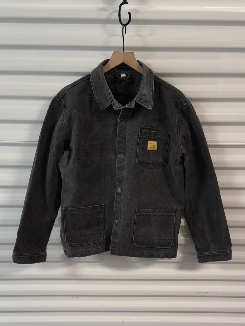 Bradley Mountain Edison Chore Coat - Stone Washed Black Men's Size XL